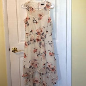 White floral dress